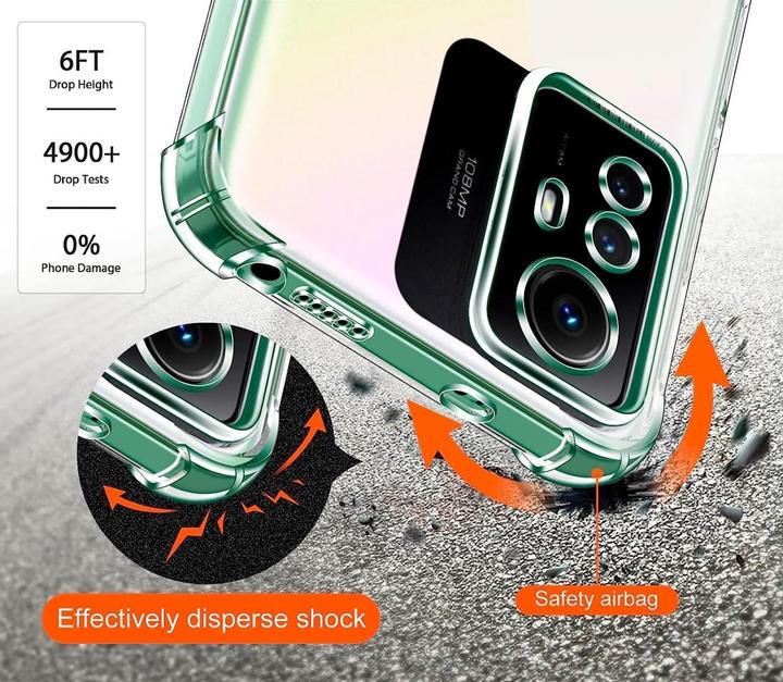 Actual product image Screenguard Xiaomi Redmi Note 12S Case Crystal Soft Airbag Bumper (Xiaomi Redmi Note 12S)