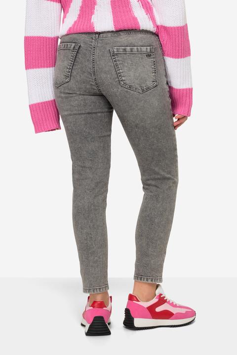 Image du produit Laurasøn 7/8-Slim-Jeans, 5-Pocket, Saum-Umschlag (46)