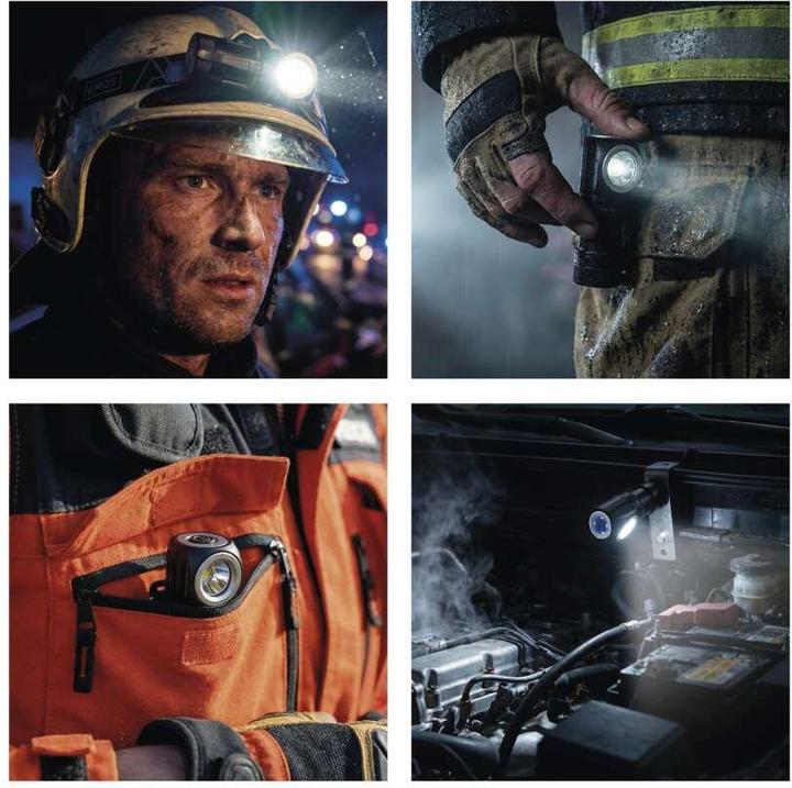 Actual product image Emos LED Rechargeable Headlamp, 500 lm, 120 m, Li-Ion 800 mAh (500 lm)