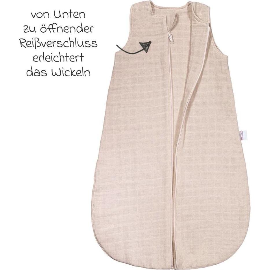 Thumbnail - Makian, Babyschlafsack, Musselin-Schlafsack - Greige - Schlafsäcke (110 cm)