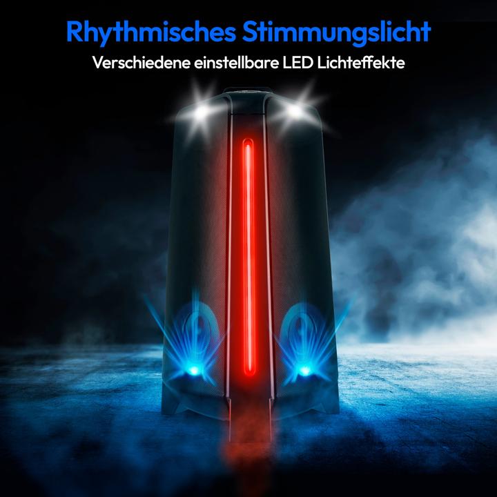 Produktbild Medion MD 43552 Partylautsprecher schwarz (4 h, Netzbetrieb, Akkubetrieb)