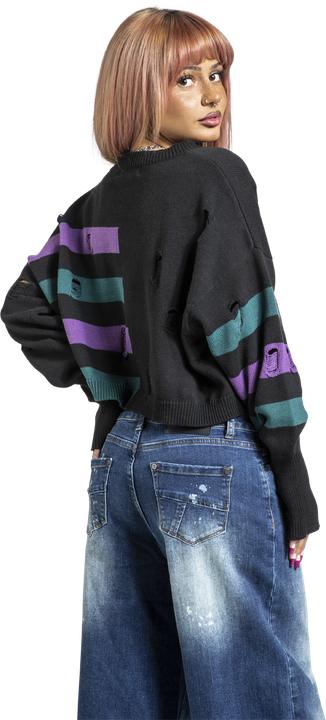 Image du produit Full Volume by EMP Cute Morbid cropped sweater with destroy effects (M)