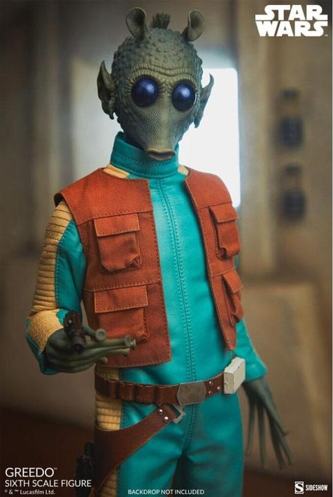 Actual product image Sideshow Star Wars Scum & Villainy action figure 1/6 Greedo 30 cm