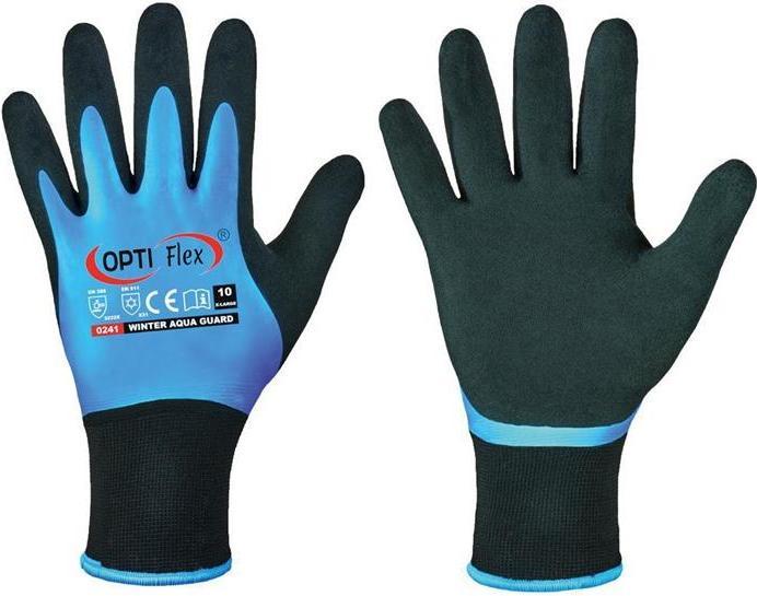 Opti Flex Glove Winter Aqua Guard size 8 black/blue EN 388, EN 511 PPE category II (8)