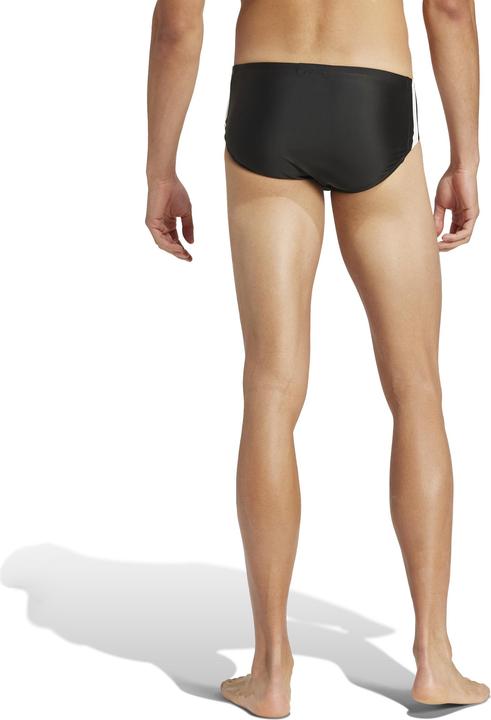 Actual product image adidas Men's 3 Stripes Swim Trunks, Black/White, M (6)