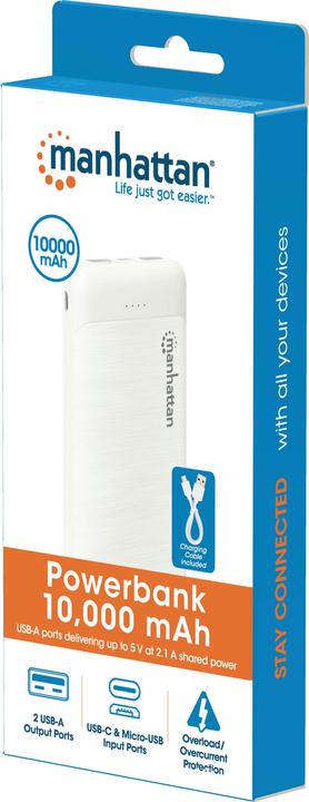 Actual product image Manhattan Powerbank (10000 mAh, 5 W, 37 Wh)