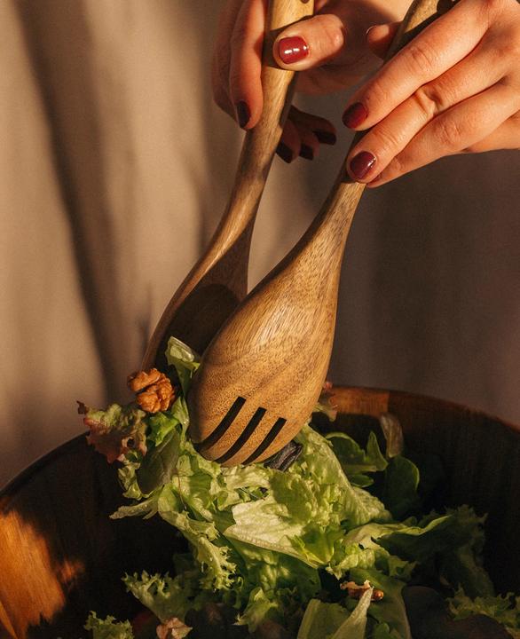 Immagine prodotto Esmée 2-teiliges Salatbesteck aus Akazienholz, 26 x 7 cm (Server insalata)