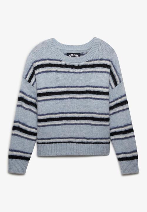 Image du produit Superdry Pull en maille rayé brossé décontracté femme (L)