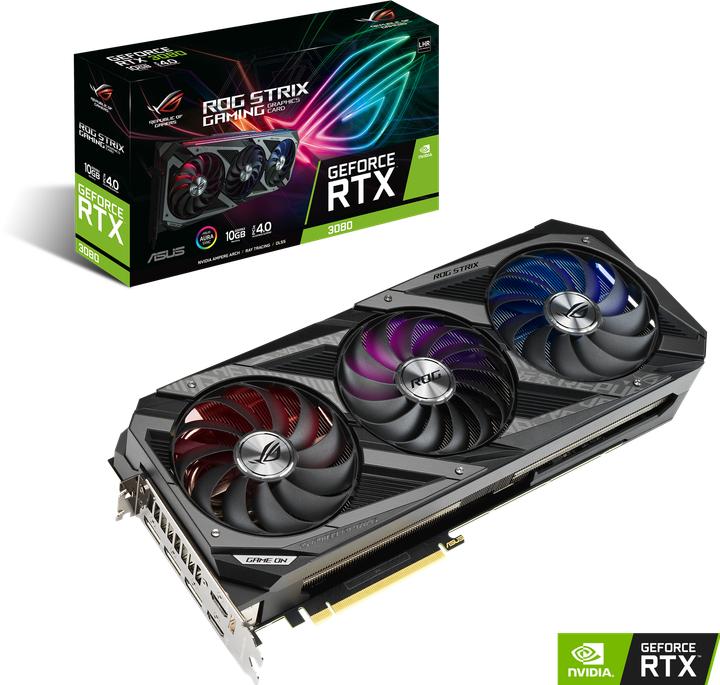Actual product image ASUS GeForce ROG STRIX RTX 3080 10G V2 GAMING (10 GB)