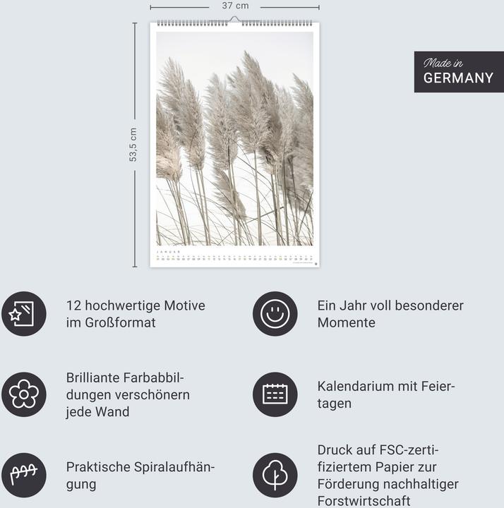 Actual product image Mareike Böhmer: pure & simple Kalender 2026 (Hardcover, German)