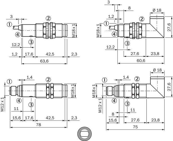 Actual product image Sick Circular photoelectric sensor