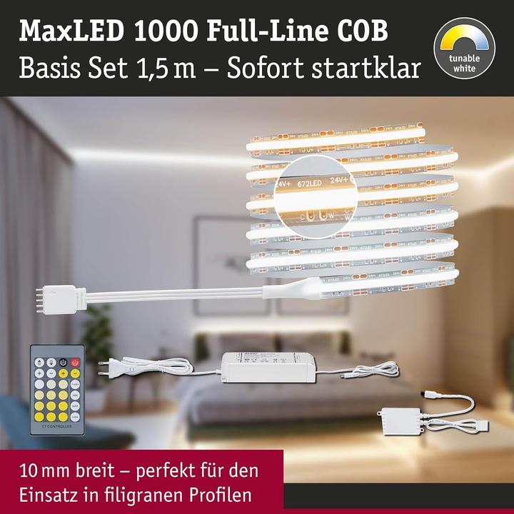 Image du produit Paulmann MaxLED 1000 Full-Line COB Stripe Set (Blanc, 300 cm, Intérieur)