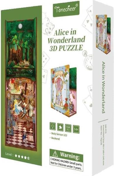 Produktbild Tonecheer Alice in Wonderland - Book Nook (184 Teile)