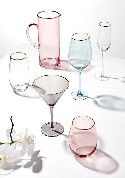 Image du produit Ladelle Flûtes à champagne faites main Chloe Peach (lot de 4) (4 Verres, Flûtes à champagne)