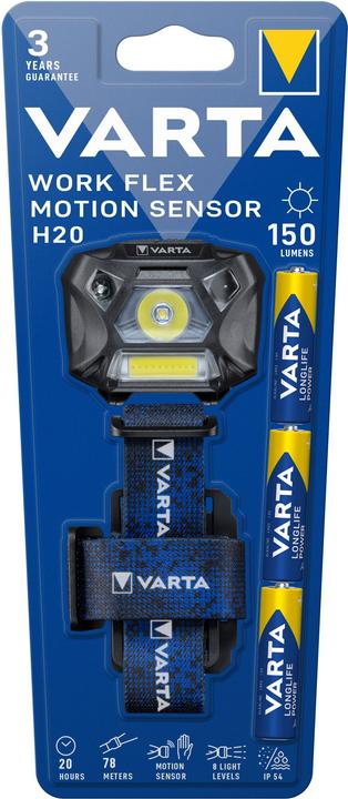 Image du produit Varta Work Flex Capteur de mouvement H20 Phare/capteur de mouvement (150 lm)