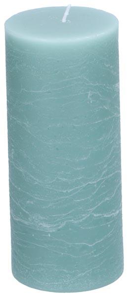Actual product image Arti Casa Rustic candle Ø7xh16cm l.green