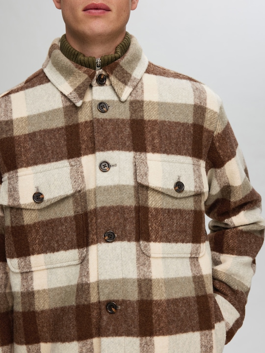 Actual product image Selected Homme Checkered Shacket (M)