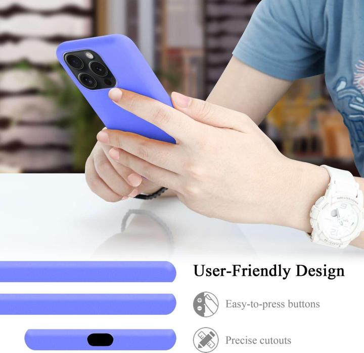 Actual product image Cadorabo Bumper Case for Apple iPhone 15 PRO MAX TPU Liquid Silicone Cover for Apple iPhone 15 PRO MAX (Apple iPhone 15 Pro Max)