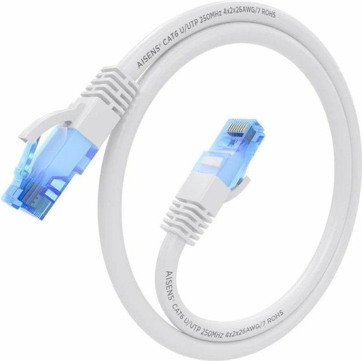 Image du produit Aisens CABLE RED LATIGUILLO RJ45 CAT.6 UTP AWG26 CCA BLANCO 20M (CAT6, 20 m)