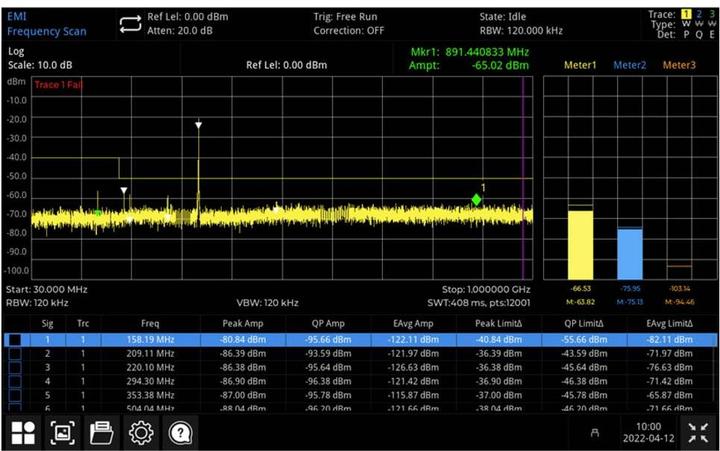 Uni-T UTS5000A-EMI Mess-Software Upgrade