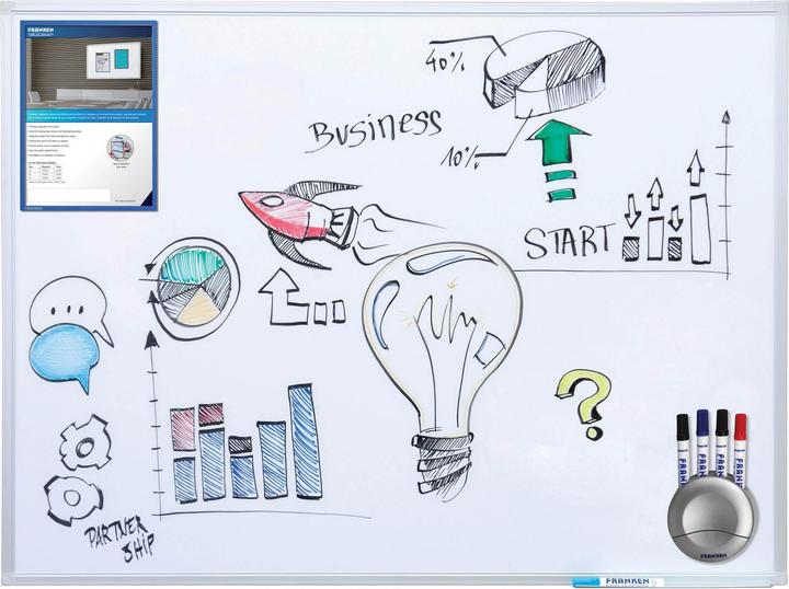Produktbild Franken Whiteboard X-tra!Line Emaille (45 x 60 cm)