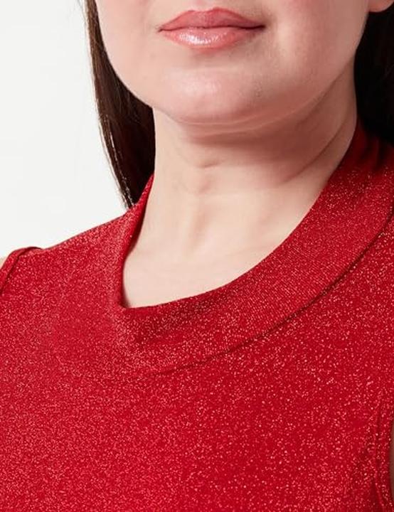 Produktbild Faina Glamoureuze Glitzer-Body mit Kragen und enger Passform (XL)