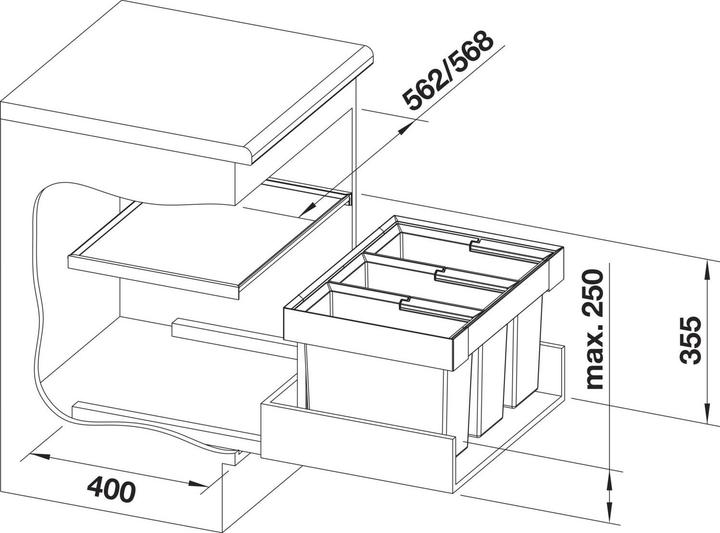Immagine prodotto Blanco Flexon II 60/3 (45 l)