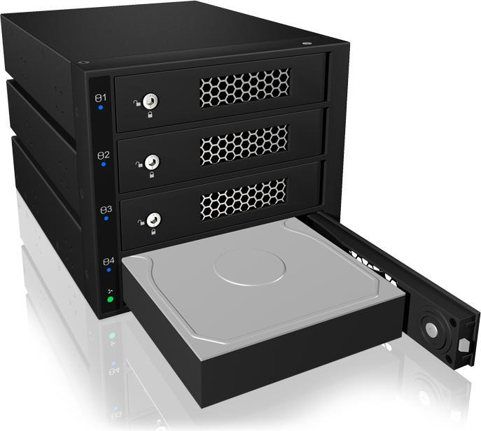 Actual product image Icy Box IB-544SSK, 4-bay backplane, SAS/SATA-2