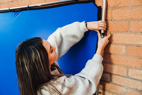 Produktbild Manfrotto EzyFrame 2 x 2.3m Chroma Key Blue (200 cm)