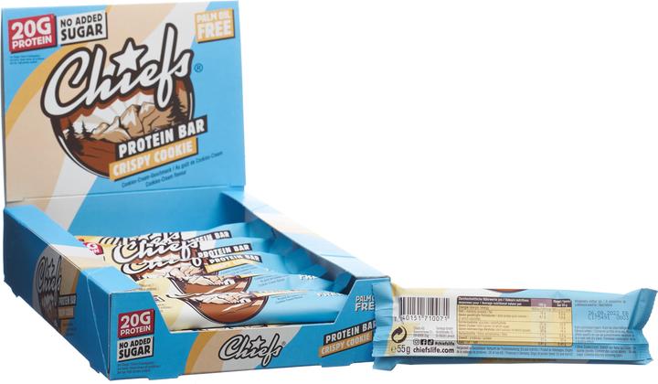 Produktbild Chiefs Protein Bar (Cookie, 12 Stk., 660 g)