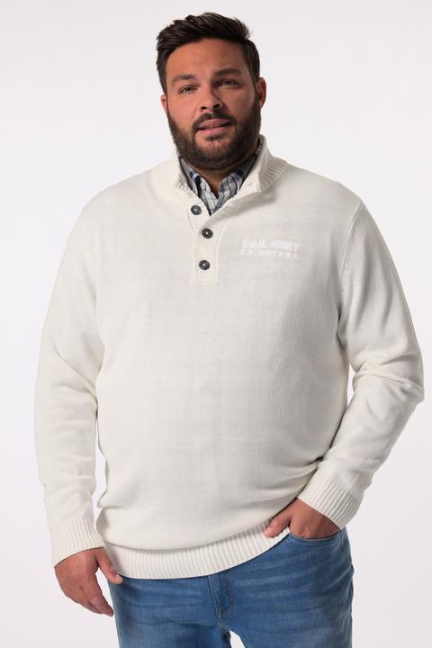 Produktbild Men+ Troyer, Zippkragen, Knopfleiste, Stick (8XL)