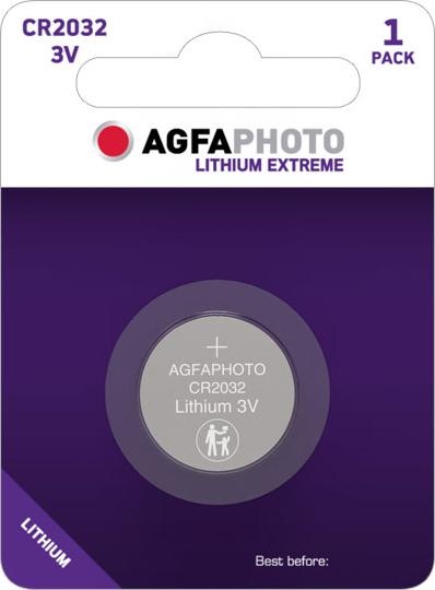 AGFAPHOTO Lithium CR2032 3V (1 Stk., CR2032, 210 mAh)