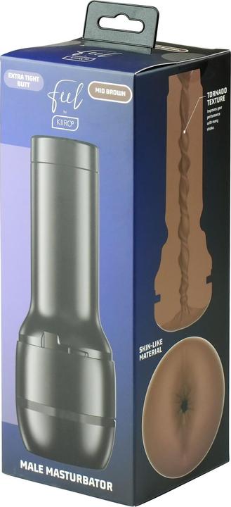 Actual product image Kiiroo Feel Stroker Extra Tight Bum Medium Brown