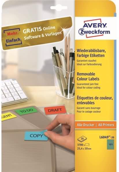 Produktbild Avery Organisationsetiketten grün