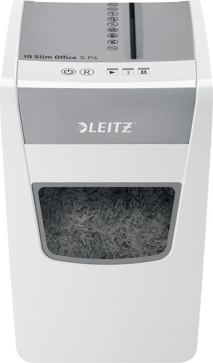 Immagine prodotto Leitz Distruggidocumenti IQ Slim Office P4/12 fogli/motore DC/bianco? (Taglio delle particelle)