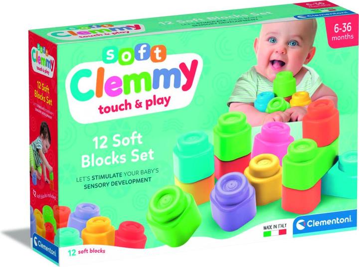 Produktbild Clementoni Interlocking Plastic Bricks Baby Clemmy
