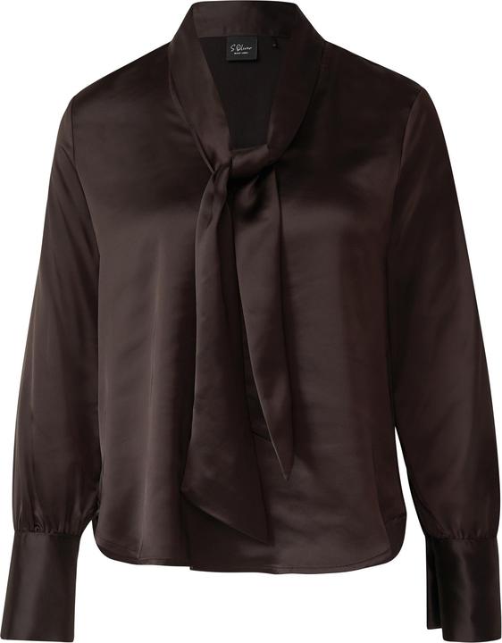 Immagine prodotto s.Oliver Bluse Satin-Bluse mit eleganter Kragen-Schluppe (36)