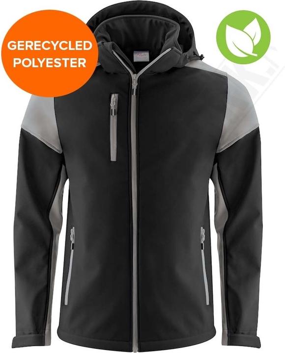 Immagine prodotto Sharp Printer Prime Softshell Jacket Uomo Nero/Grigio Acciaio - Taglia XXXL (3XL)