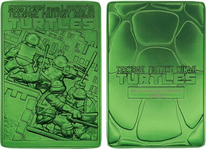 Actual product image Fanattik Teenage Mutant Ninja Turtles Metal Bar 40th Anniversary Green Limited Edition