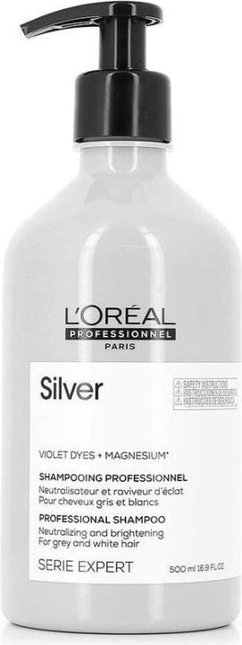 Image du produit L'Oréal Professionnel Shampooing SILVER 500 ml (Shampoing liquide, 500 ml)