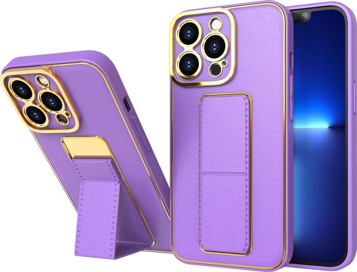 Produktbild Hurtel Neue Kickstand Case Hülle für iPhone 12 Pro mit Ständer Lila (Apple iPhone 12 Pro)