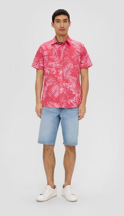 Image du produit s.Oliver Hemd Kurzarmhemd mit Button-Down-Kragen (L, M)