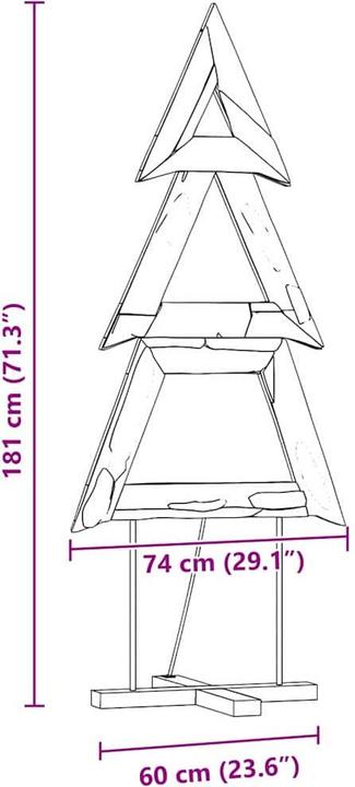 Produktbild vidaXL Weihnachtsbaum (181 cm)