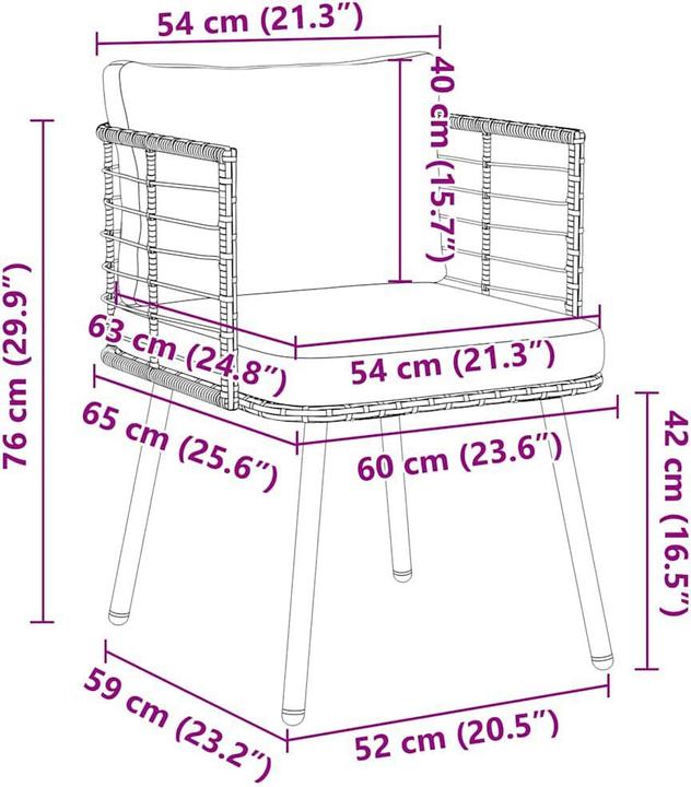 Produktbild vidaXL Gartenstuhl