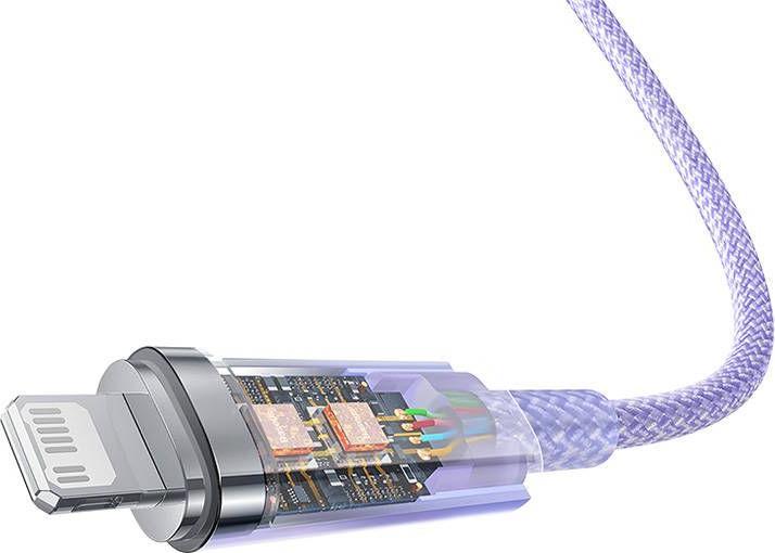 Produktbild Baseus Fast Charging cable USB-C to Lightning Explorer Series 2m, 20W (purple) (2 m, 20 W)