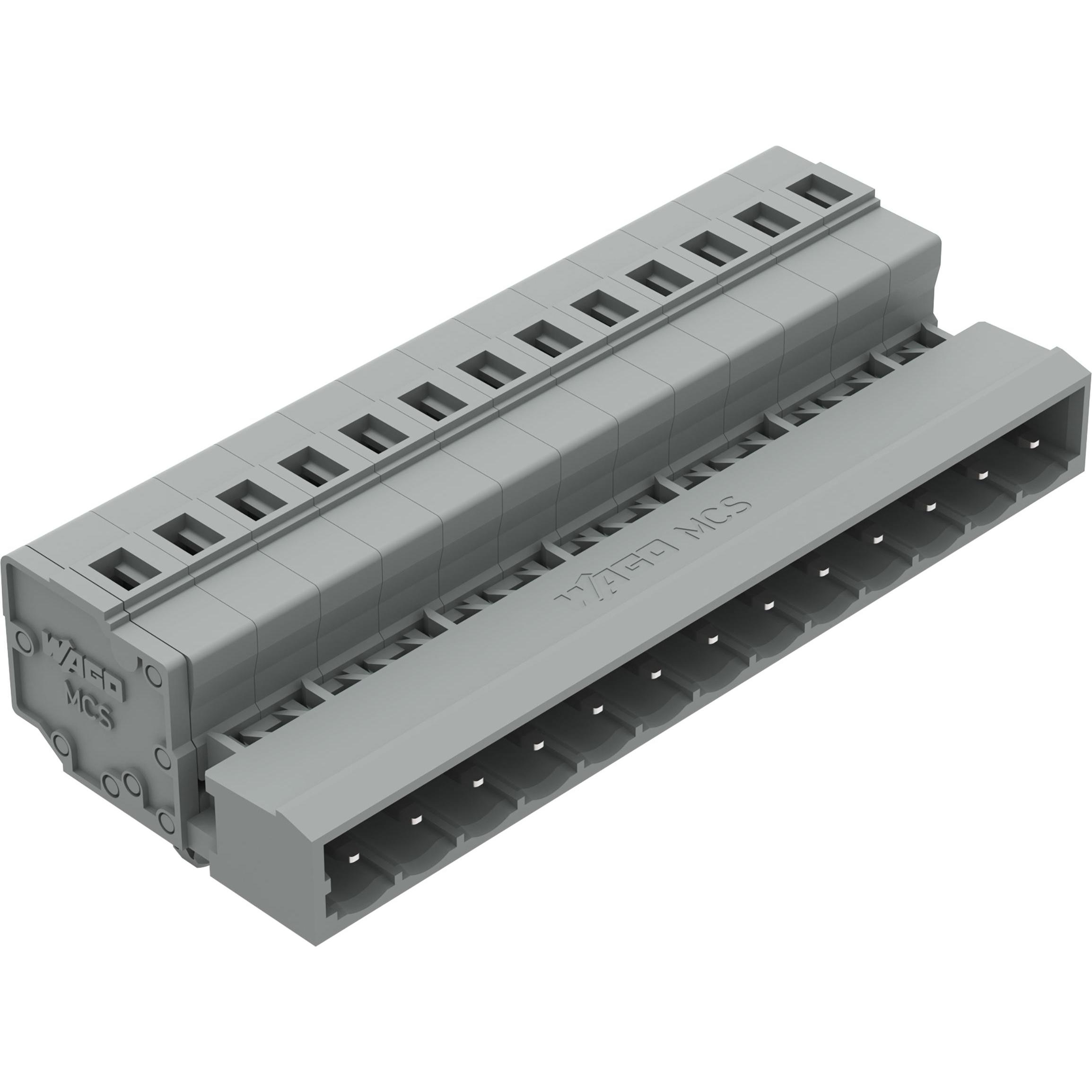 Wago Connettore maschio (standard) Numero di poli Totale 13 231-613/018-000 Passo: 5 mm 25 pezzi, Cavo + Spina elettrica, Grigio