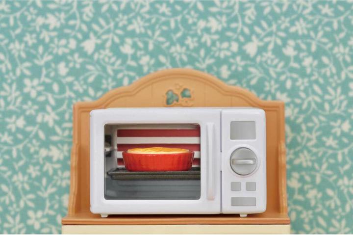 Actual product image Sylvanian Families microwave cabinet