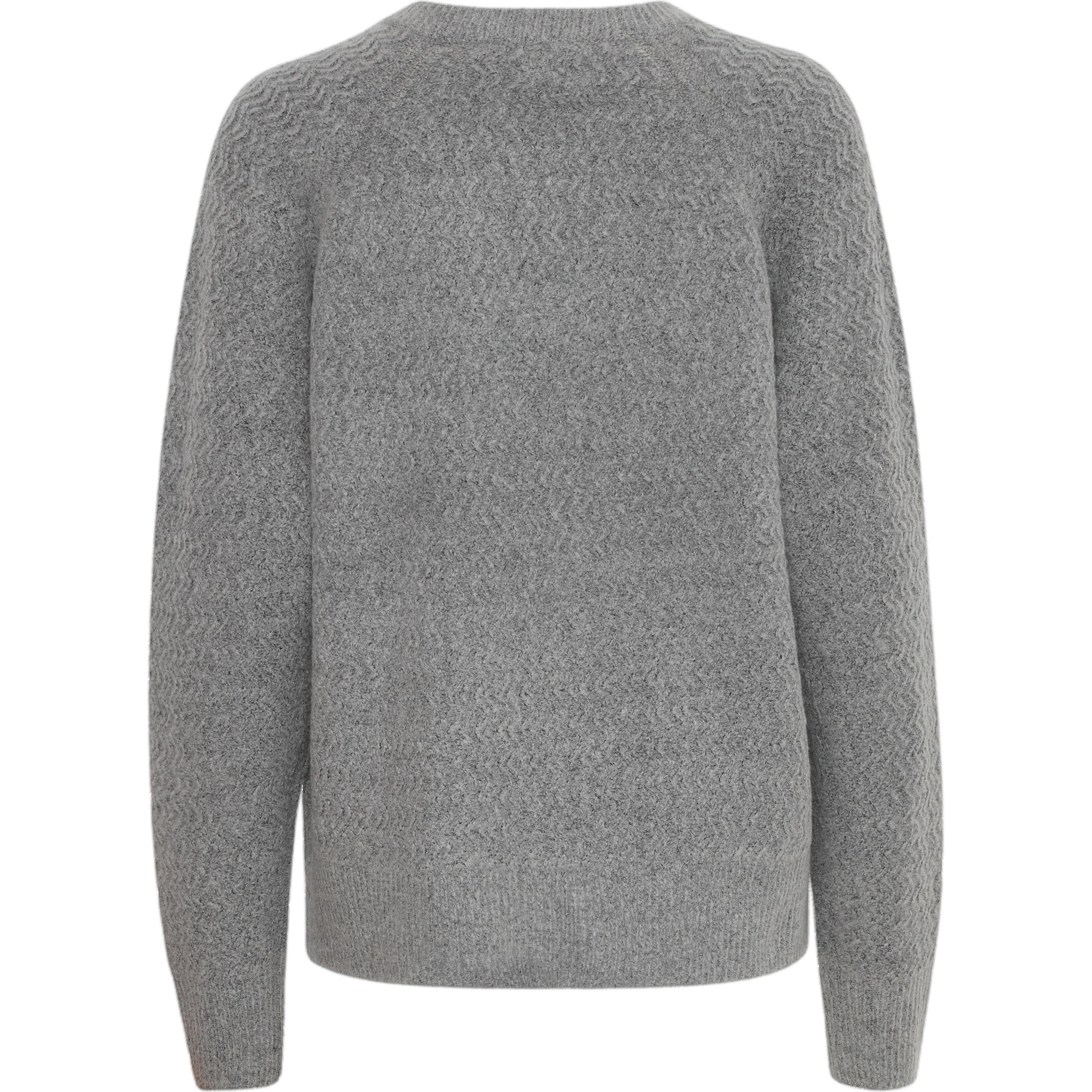 Thumbnail - B.young, Damen, Pullover, pullover merli structure, Grau, (XS)