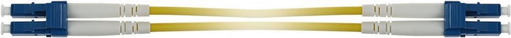 Actual product image 1.5 meter singlemode 9/125 OS2 duplex armored fiber patch cable with LC connectors (CAT6, 1.50 m)