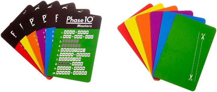 Actual product image Mattel Games Phase 10 Masters (German)